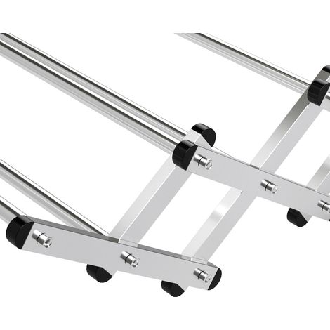 Séchoir à serviettes extensible en accordéon gain de place avec 8 barres, grande capacité (1/5)