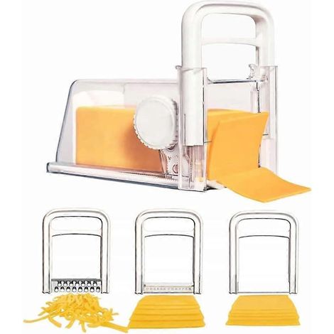 Coupe-fromage 4-en-1, trancheur et hachoir à fromage, boîte de rangement pour beurre, outil multifonction pour cuisine, pratique pour la maison (1/5)