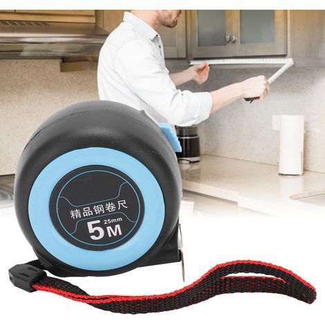 Ruban à Mesure 5m x 25mm Autobloquant Précision BTP Charpente Menuiserie (1/5)