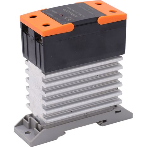 Relais statique DC-AC 3-32V industriel compact avec dissipateur thermique (1/5)