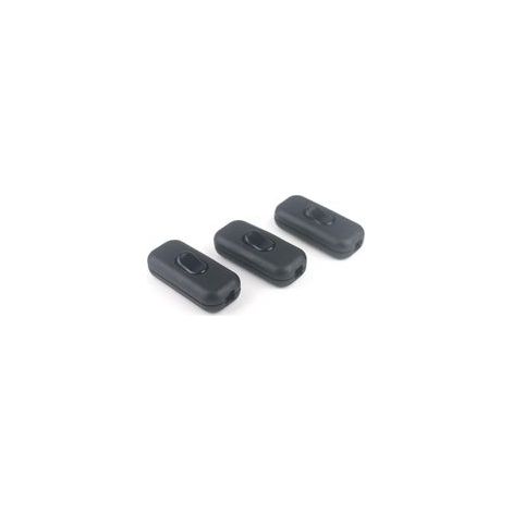 3 Pcs Ligne Cordon Interrupteur 6A 250V Interrupteur à Touche Basculante pour Lampe Inline, Câble D'éclairage à 2 ou 3 Fils, avec Allumé/éteint à Bascule (1/4)