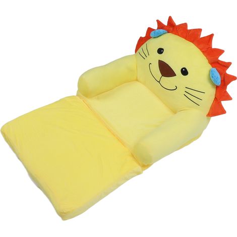 Canapé pliable pour enfant, en peluche douce et mignonne, motif dessin animé, avec accoudoirs, 2 couches, pour bébé fille (1/5)