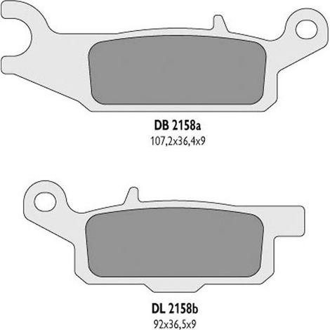 Pastillas De Freno Traseras Delta Grizzly Kodiak 700 550 YFM Atv Quad Yamaha