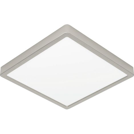 Eglo LED Deckenleuchte Fueva 6-Z nickel matt 30 x 30 cm RGB dimmbar