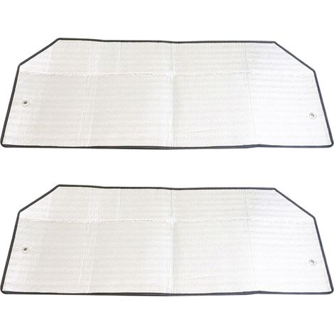Couverture de climatisation argentée en feuille d'aluminium - Protection contre les intempéries pour unité extérieure 1-3 - Protection solaire - Isolation durable - Jardin (130 x 58 cm) (1/5)