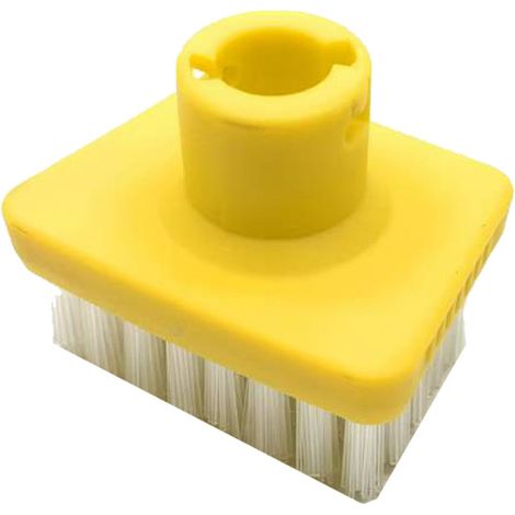 Kärcher Steam T-Brush - Accessorio compatibile con il generatore di vapore Kärcher SC1-5 - x1 Spazzola a T gialla con setole bianche