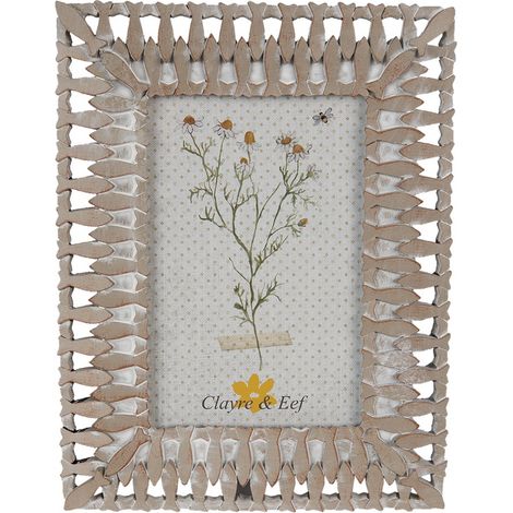 Cadre Photo 10x15 cm Beige en Polyrésine avec Motif Poisson pour Décoration Maison - PANGIVO (1/4)