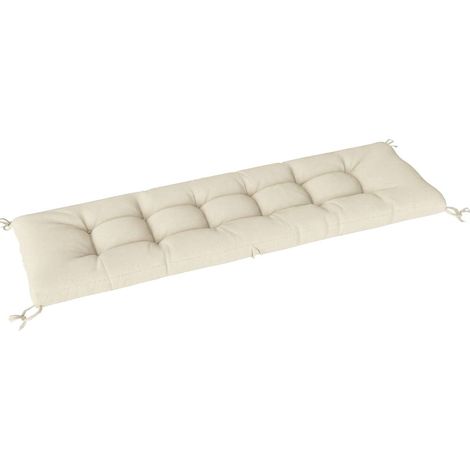 Abnehmbares Polster für Sonnenliege mit Befestigungsbändern 198x65x13 cm beige MODENUIT (1/2)