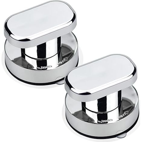 2pcs Poignée Ventouse Baie Vitrée Forte, Pour verre salle bain armoire (1/5)