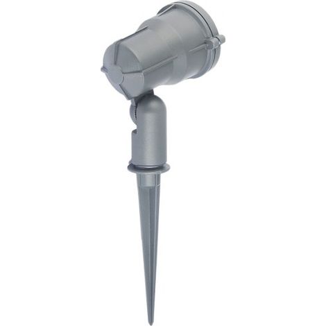 Lampada proiettore GARY LED con picchetto grigio  230V LED 10W 45Â° IP65  3000K