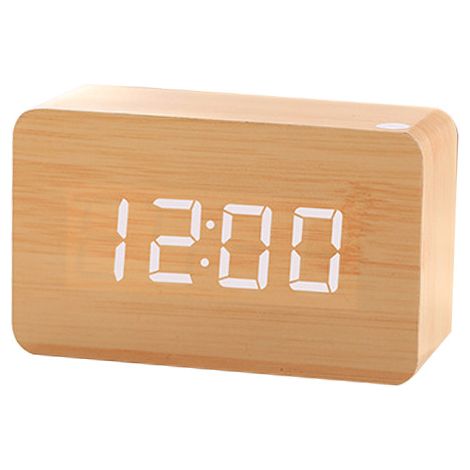 Réveil numérique à LED avec date et format 12/24 heures - Convient pour la maison, la chambre, le bureau, horloge numérique (1/5)