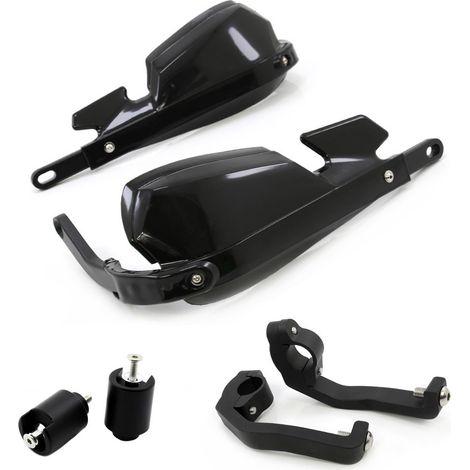 Fits CB500X, CB500F and CB400X motorcycles, modified windscreen and hand guards, 19-22mm black bars. (1/5)
