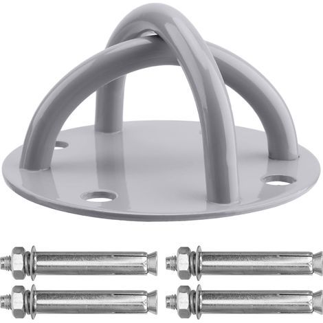 Ancrage de plafond - Support de fixation au mur ou au plafond pour sangles de suspension, sac de boxe, anneaux de gymnastique, balançoires et hamac de yoga, bande de résistance, corde de bataille (1/5)
