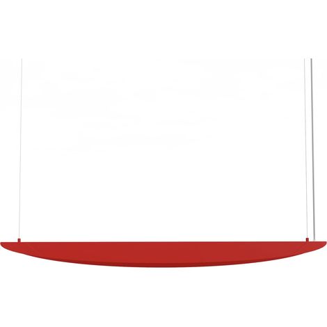 LUMICOM  MIRROR 1X Sospensione, STRIP LED, 17W/m, 3000K, metallo, Rosso lucido, L90cm (1/3)