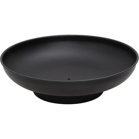 Hogar de chimenea 59 cm acero negro 020006019 (1/5)