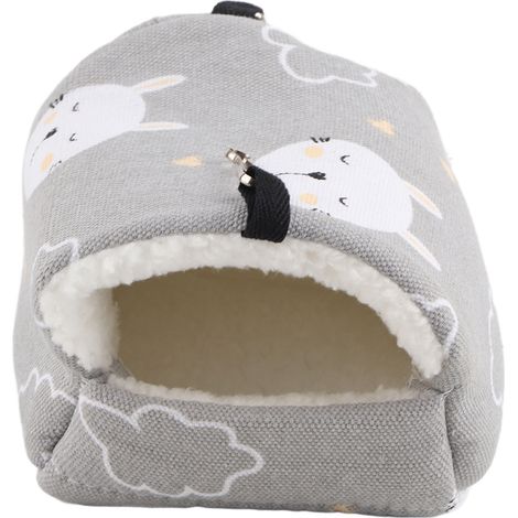 Hamac de lit suspendu en toile pour animaux de compagnie, Durable, 14x12cm, pour Rat, Hamster, écureuil, perroquet (lapin gris) (1/5)