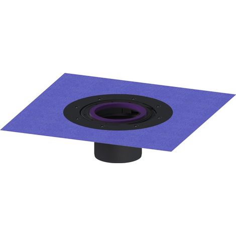 Kessel Verlängerungsstück, Höhe 120mm, mit Klebeflansch