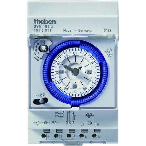 Interruptor horario analógico Theben SYN 161 d (1/2)