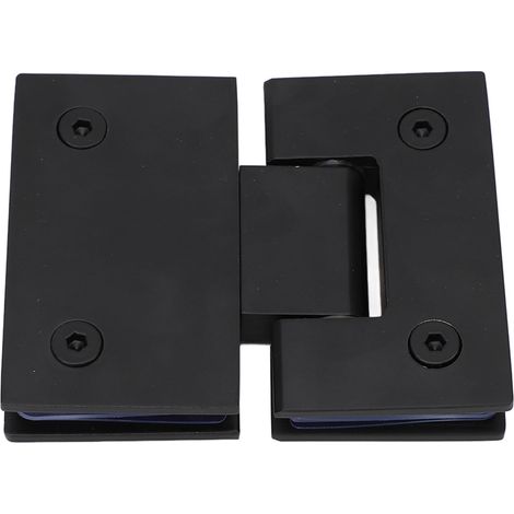 Charnières de porte de douche en verre à 180 degrés en acier inoxydable robuste pour portes de salle de bain sans cadre de 8 à 12 mm d'épaisseur (5/16 à 1/2 po) (1/5)