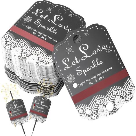 Lot de 100 étiquettes pour bougies magiques en papier kraft - Pour bougies magiques - Avec bandes Match Striker - Pour fêtes, remise de diplôme, anniversaire - Noir