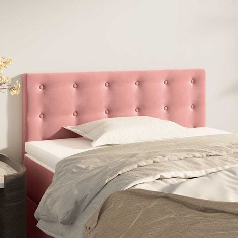 vidaXL Testiera Rosa 90x5x78/88 cm in Tessuto (1/5)