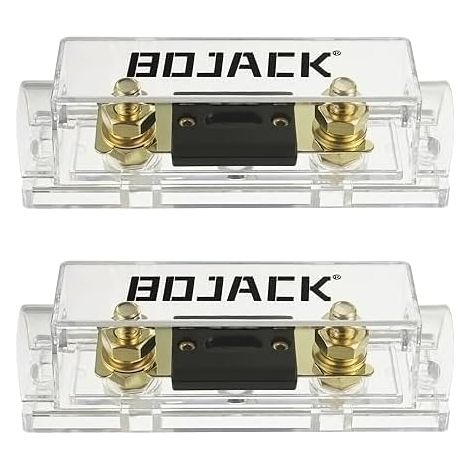 Lot de 2 Porte-fusibles ANL à Coque Transparente 50A et 2 Fusibles ANL 50A 32 VCC pour Système Audio et Vidéo (1/5)