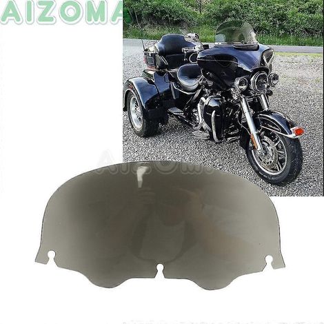 Pare-brise fumé 10" type « aile de chauve-souris » pour moto Harley Touring Electra Glide CVO Street Glide 1996-2012 2013 Ultra Classic (1/5)