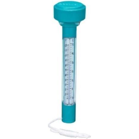 Schwimmendes Pool-Thermometer mit Tragegurt, genaue Messung der Wassertemperatur für Innen- und Außenpools, leicht ablesbares und korrosionsbeständiges Material (1/5)