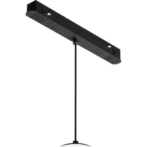 Lampada a binario sospesa sfera vetro nero LED 6W Maytoni LUNA (1/2)