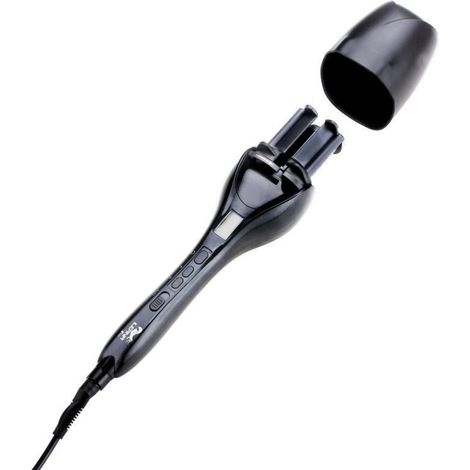 Auto Rizador de pelo con tecnología cerámica y turmalina Ileana Negro  Oferta exclusiva