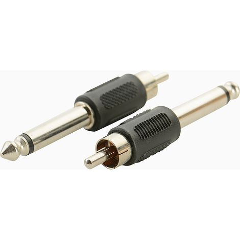 Mono-RCA-Stecker 6,35 mm auf 6,5 mm Stecker Audioadapter für Verstärker und Lautsprecher. (1/5)