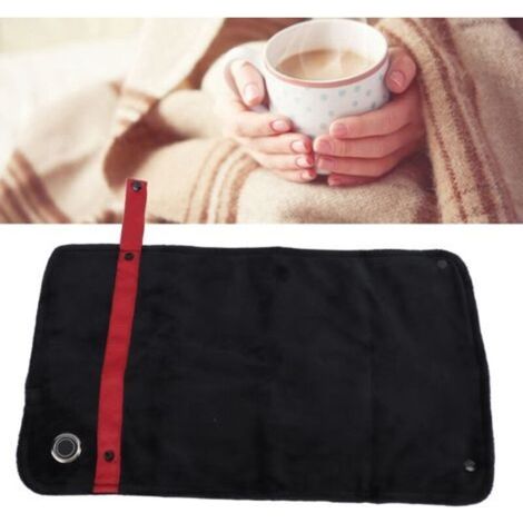 USB heated blanket with temperature control, multifunctional electric heated blanket, warm and comfortable, for home and office, black