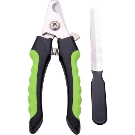 Coupe-ongles et lime pour animaux, Coupe-ongles et lime pour animaux, Coupe-ongles pour animaux - Vert (1/4)