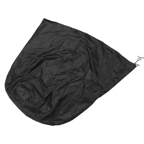 Housse protection fontaine jardin en toile Oxford 420D hydrofuge anti-poussière anti-UV avec cordon de serrage pour hiver noir (1/5)