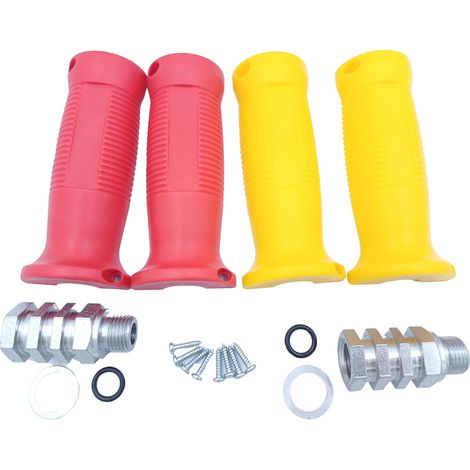 Kit d'aide au raccordement pour têtes de raccordement M16x1,5, Rouge et Jaune, Filetage M16x1,5, pour camions et conduits d'air. (1/5)