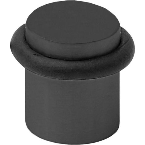 HERRAJES ALK tope puerta inox304 d22 h30 negro mate ,  (1/3)