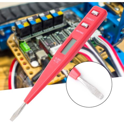 Multifunktionaler Spannungsprüfer mit Digitalanzeige und berührungsloser Schraubendreher-Messspitze (1/5)