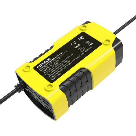 Chargeurs de batterie de voiture 6V/2A 12V/2A, chargeurs intelligents entièrement automatiques, chargeurs de maintien de charge portables, désulfateurs de batterie pour voiture et moto (1/5)