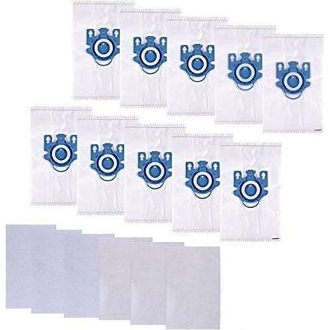 Sacchetti per aspirapolvere Ulisem compatibili con Miele GN, Miele Complete C3, Complete C2 e Classic C1, Hyclean 3D Efficiency Miele (10 sacchetti + 6 file) (1/4)