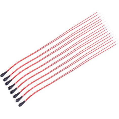 MF52B NTC-Thermistor, hohe Empfindlichkeit, mit 60 mm langem, lackisoliertem Draht, 10 kΩ, 10 Stück (1/5)