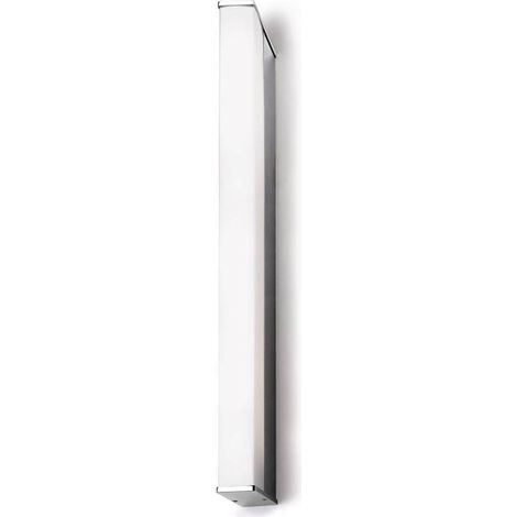 Leds-C4 Toilet Q - Applique murale moyenne à 1 lumière LED pour salle de bain Chrome IP44