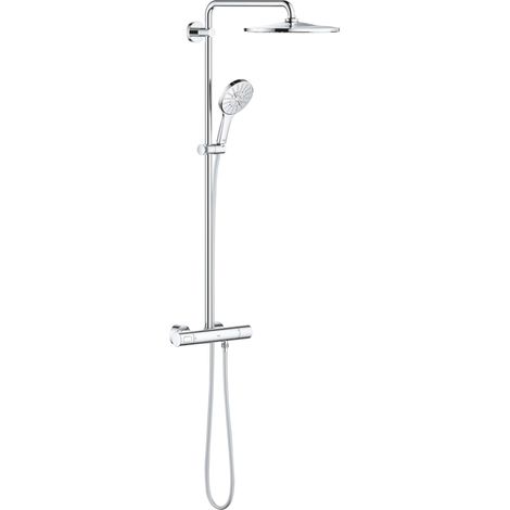 Grohe Rainshower SmartActive 310 Duschsystem mit Thermostat – horizontal schwenkbarer Duscharm 450mm – Kopfbrause Rainshower Mono 310 – Handbrause Rainshower SmartActive 130 (1/5)
