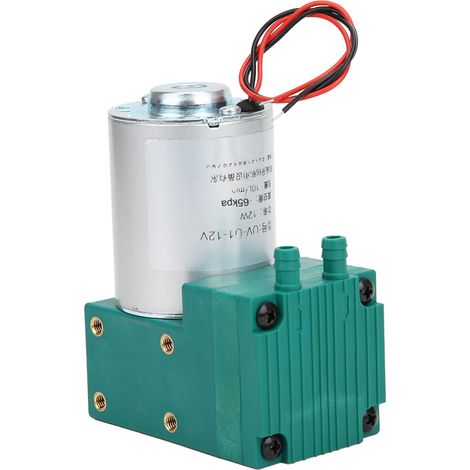 Mini-Vakuumpumpe, hoher Durchfluss, geräuscharm (-65–150 kPa), 12 W, 10 l/min, 12 V DC/24 V DC/220 V AC (1/5)