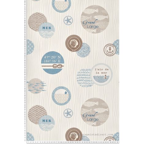 Papier peint Enfant Bleu Cuisines & Bains Lutèce