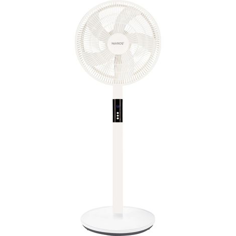 Tragbarer Standventilator "Sanluri" einstellbar mit Fernbedienung (15W DC 265V Motor) Ø43x130cm Farbe weiß (1/5)