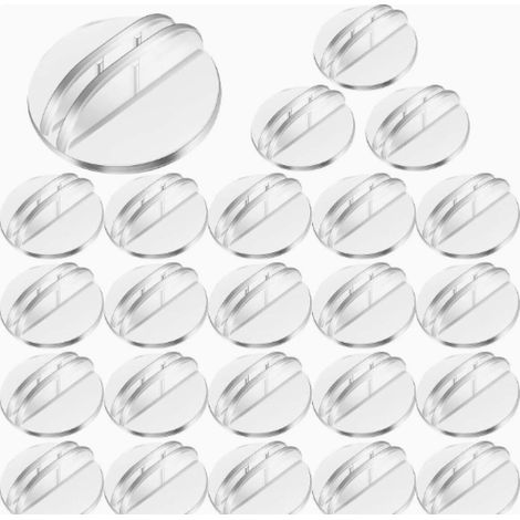 CCYKXA25Pièces Supports de Cartes de Jeu en Plastique Transparent,Porte Étiquettes de Prix,en Acrylique pour Jeux de Société,Marqueurs de Fête (Transparent) (1/5)