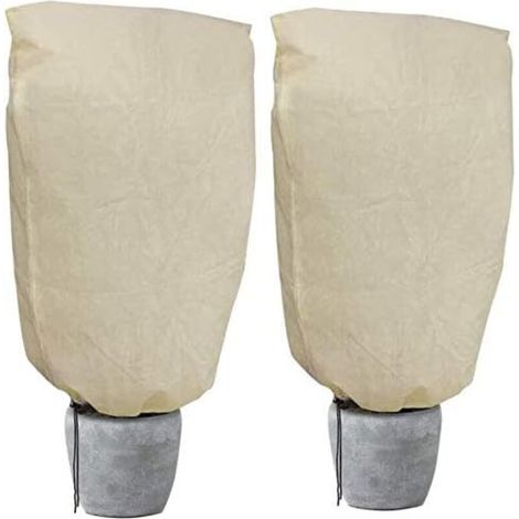Pflanzenschutzabdeckung, preisgünstige Winterabdeckung, großes Fassungsvermögen (2er-Pack) – 100 x 80 cm