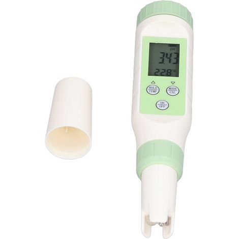 3-in-1-Wasserqualitätsmessgerät mit TDS-, pH- und Temperaturmessung, hoher Genauigkeit, hintergrundbeleuchtetem Display und pH-Wert-Messgerät für Pools (1/5)