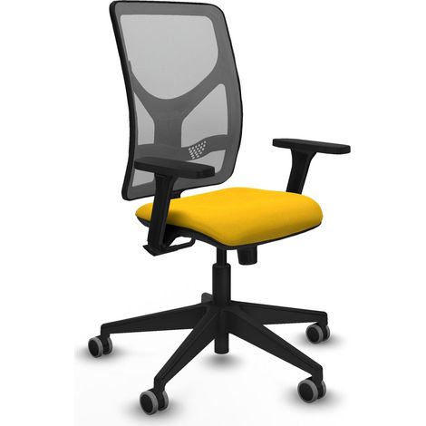 Silla de oficina piqueras y crespo Motilla gris malla ajustable (1/2)