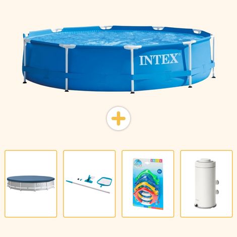 Intex Piscine Tubulaire Ronde - 366x76 cm - 5-pièces  S151 (1/5)